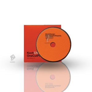 پد پولیش اسفنجی زبر تک مرحله ای کوکمی-کخ کیمی مخصوص دستگاه پولیش اوربیتال سایز پد ۱۲۵ میلی متر Koch Chemie One Cut Pad